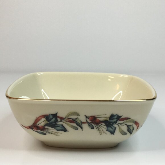 Lenox Nuthatch Bird Dish Winter by Catherine McClung Greetings Dipping Bowl - Picture 12 of 12